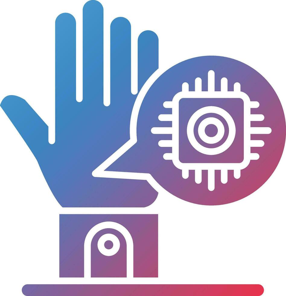 Microchip Implant Vector Icon