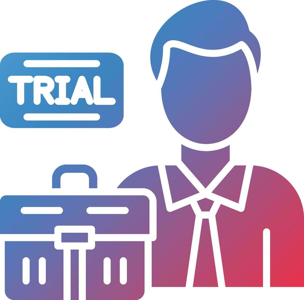 Job Trial Vector Icon