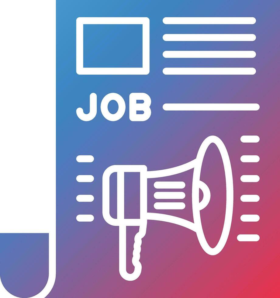 Newspaper Ad Vector Icon