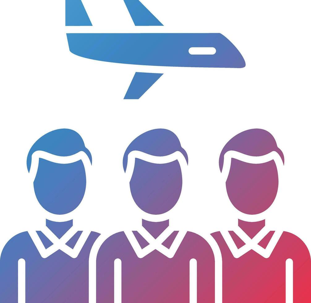 Group Travel Vector Icon