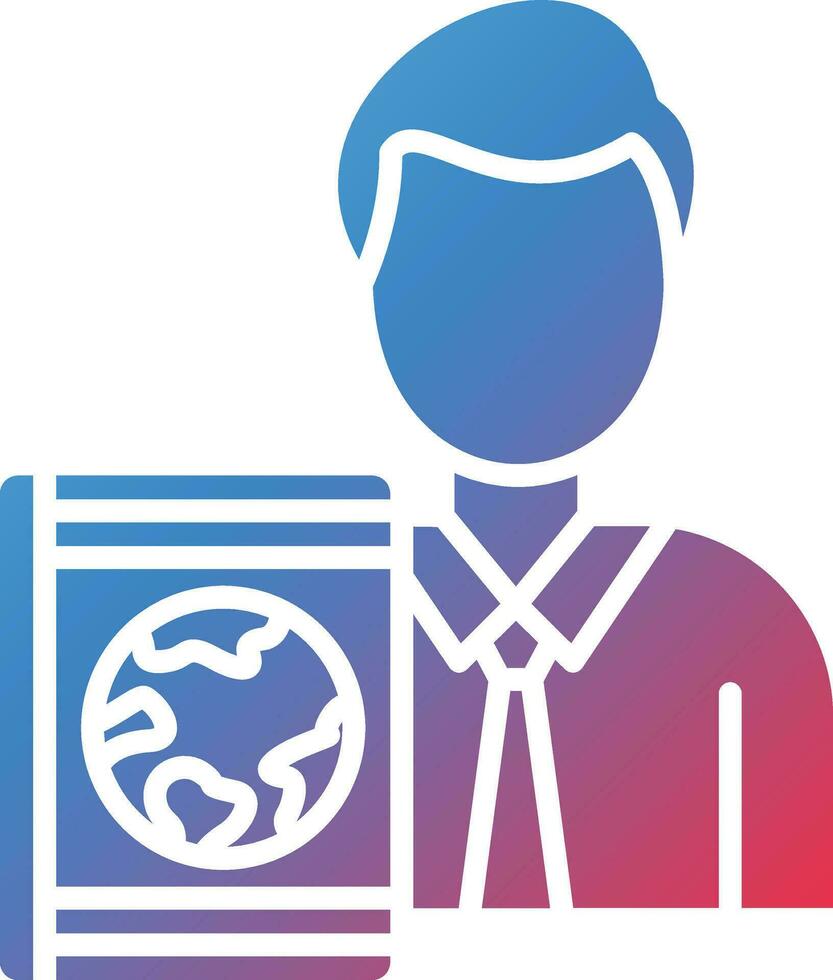 Travel Agent Male Vector Icon