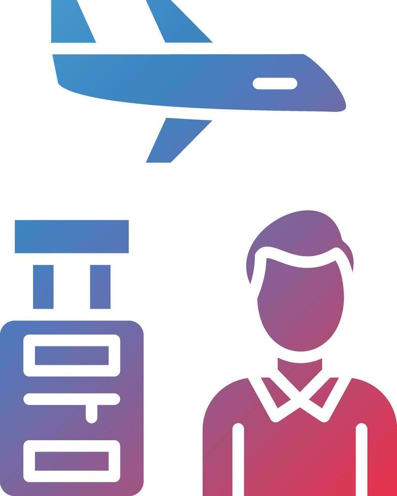 Traveler Male Vector Icon