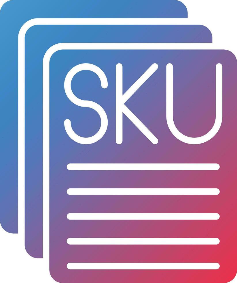 sku descripción vector icono