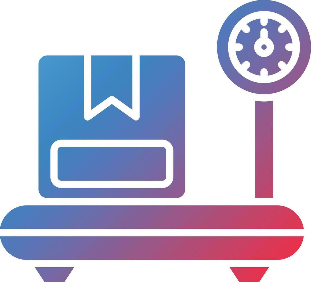 Delivery Weighing Vector Icon