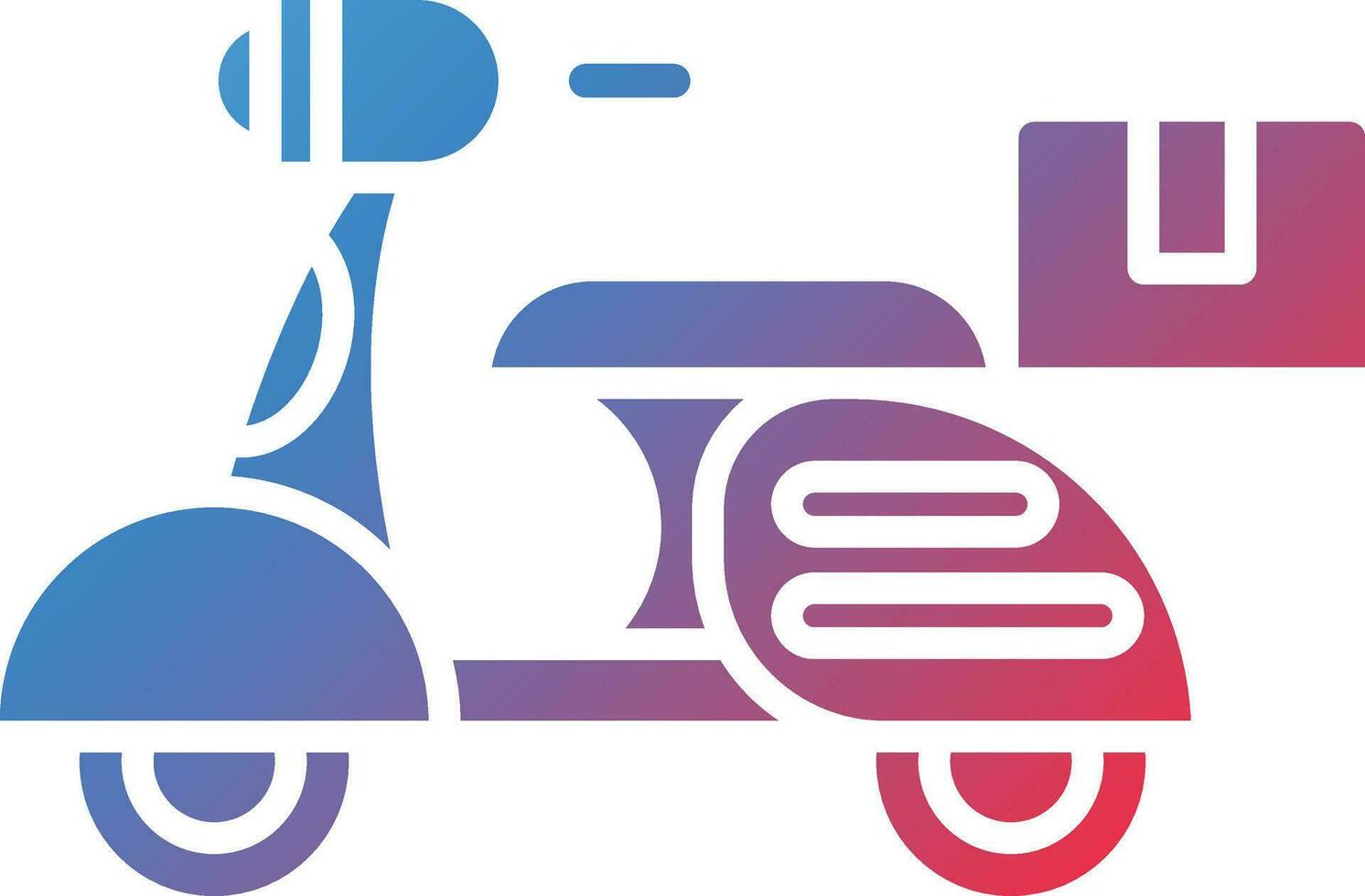 Delivery On Bike Vector Icon