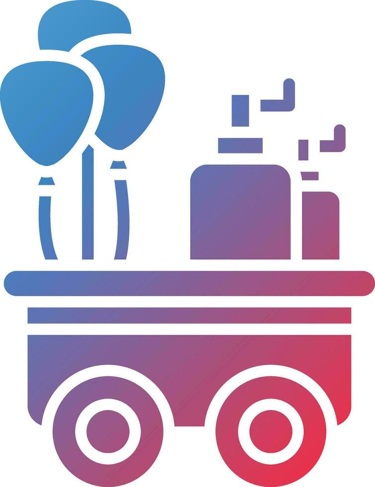 Balloon Stall Vector Icon