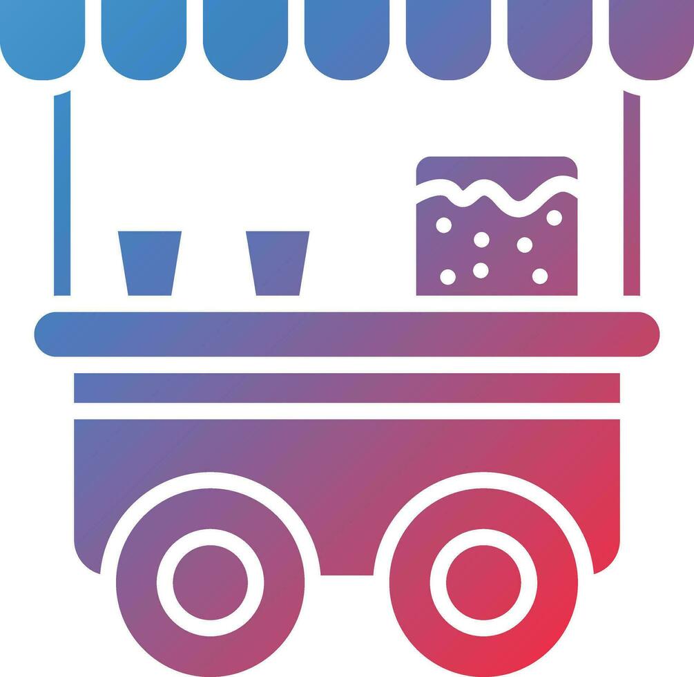 Popcorn Stall Vector Icon