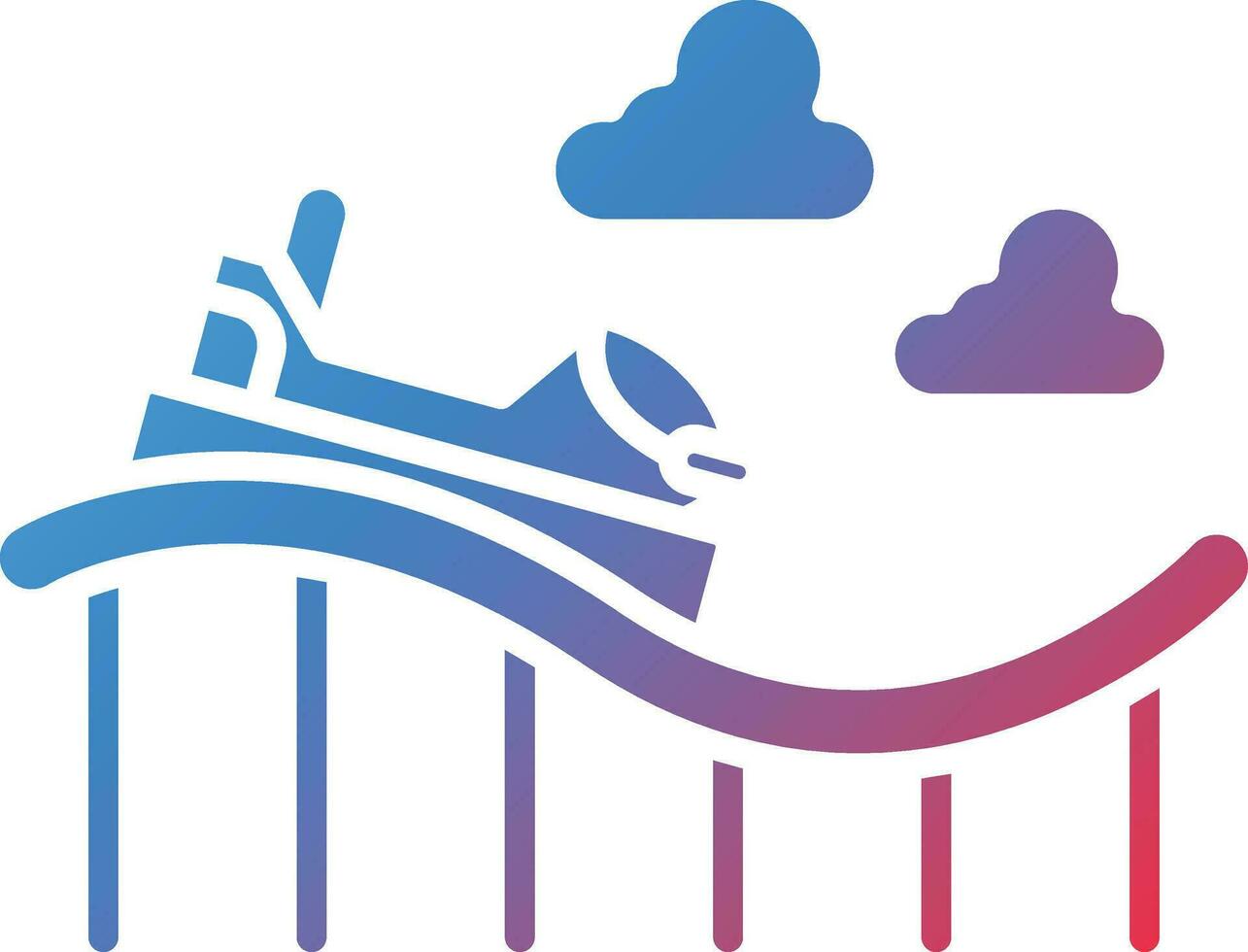Roller Coaster Vector Icon