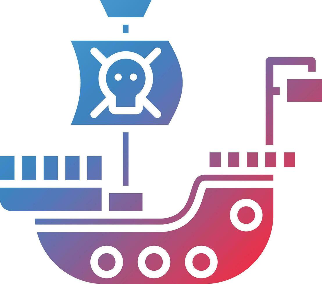 Pirate Ship Vector Icon