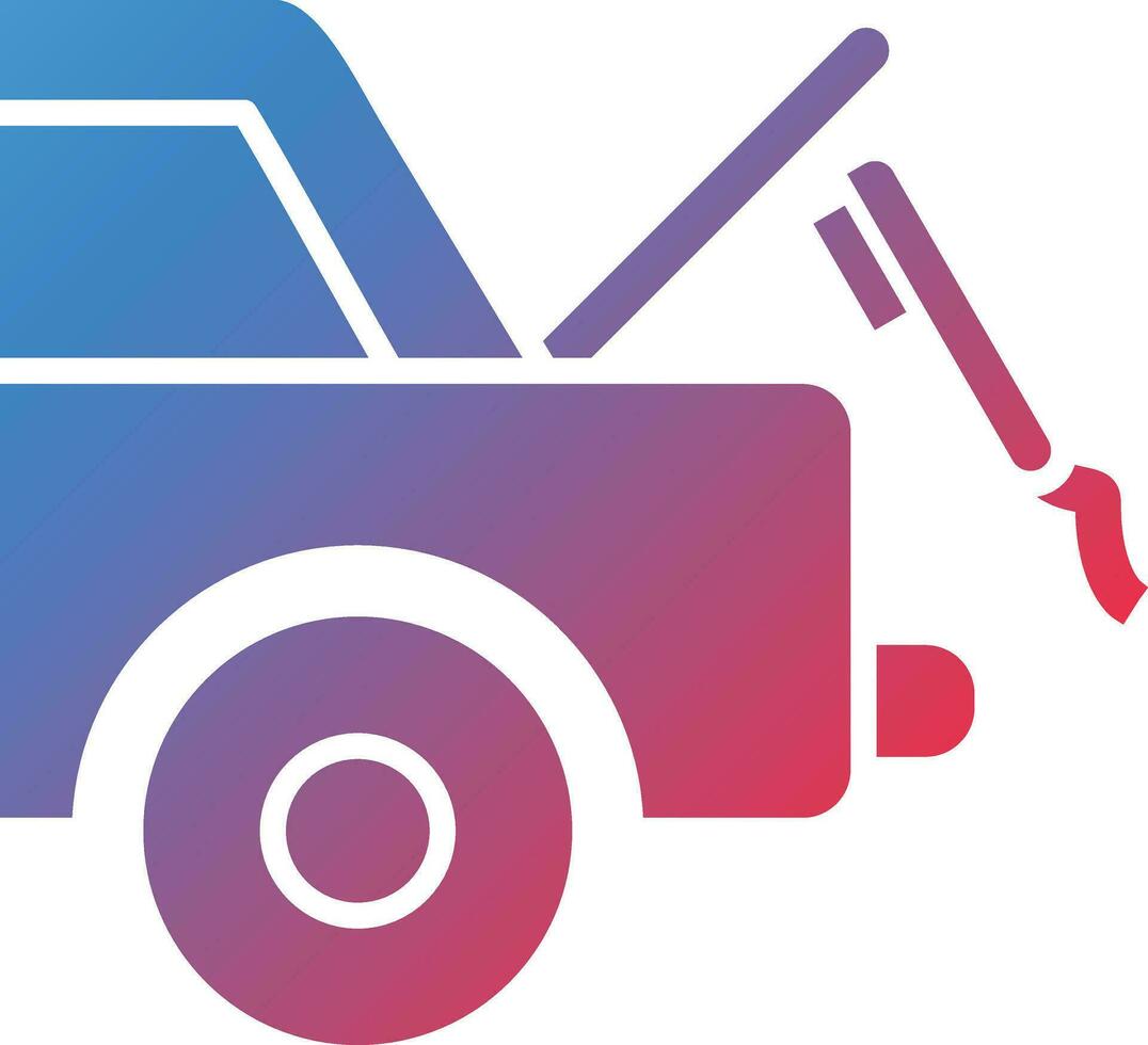 Car Trunk Cleaning Vector Icon
