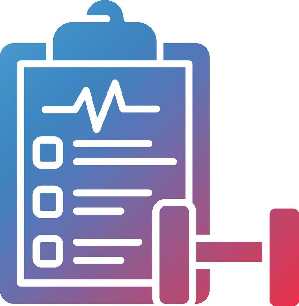 Fitness Program Vector Icon