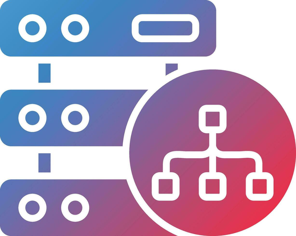 Database Architecture Vector Icon