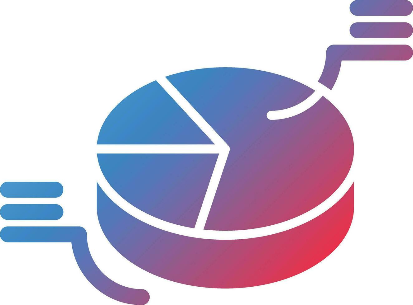 3D Pie Vector Icon