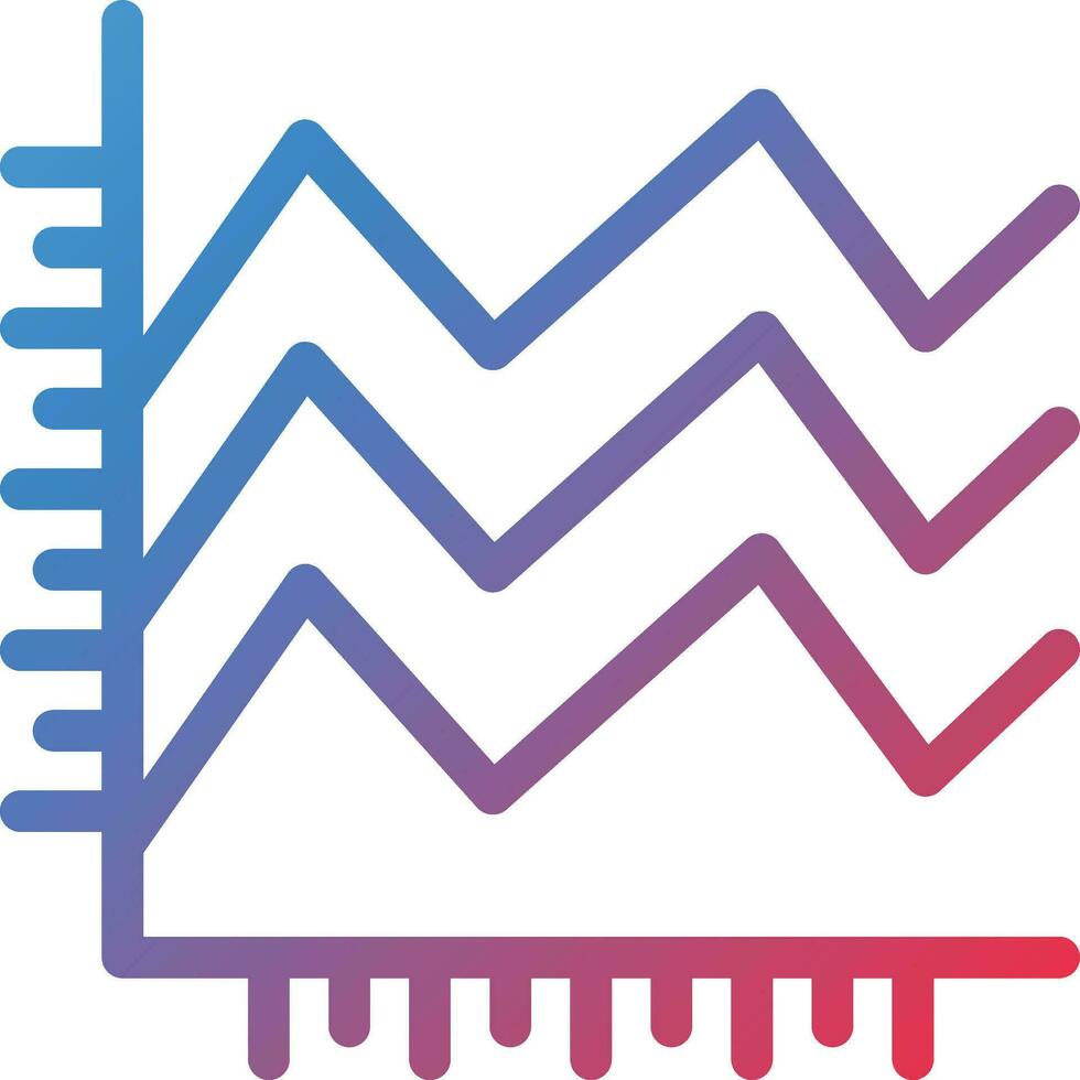 Stacked Area Vector Icon