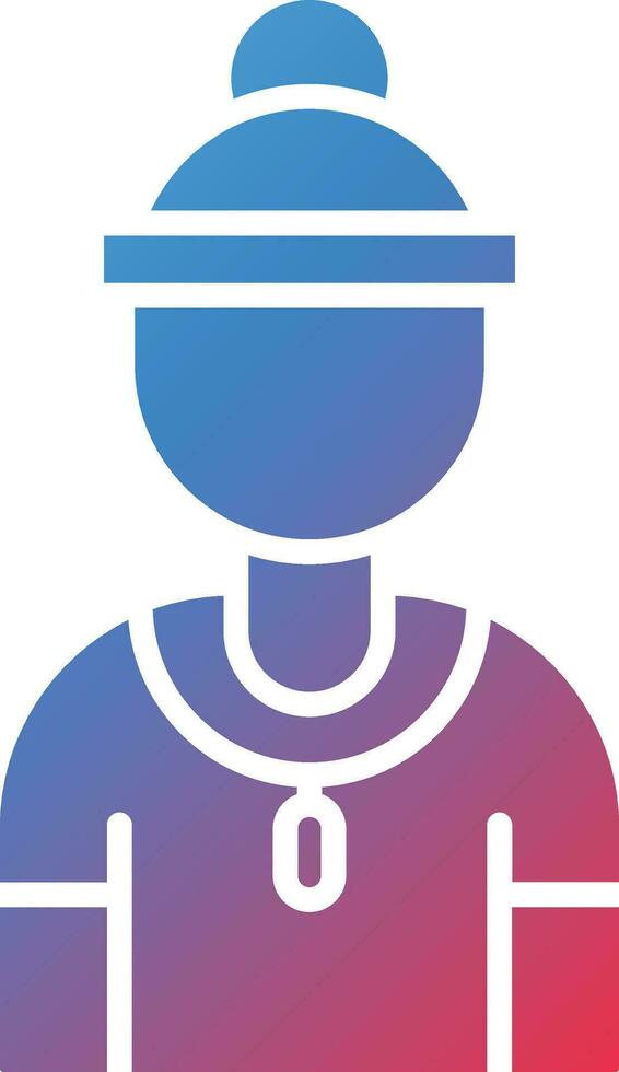 Referee Female Vector Icon