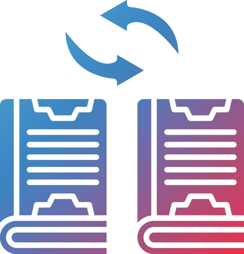 Literature Exchange Vector Icon