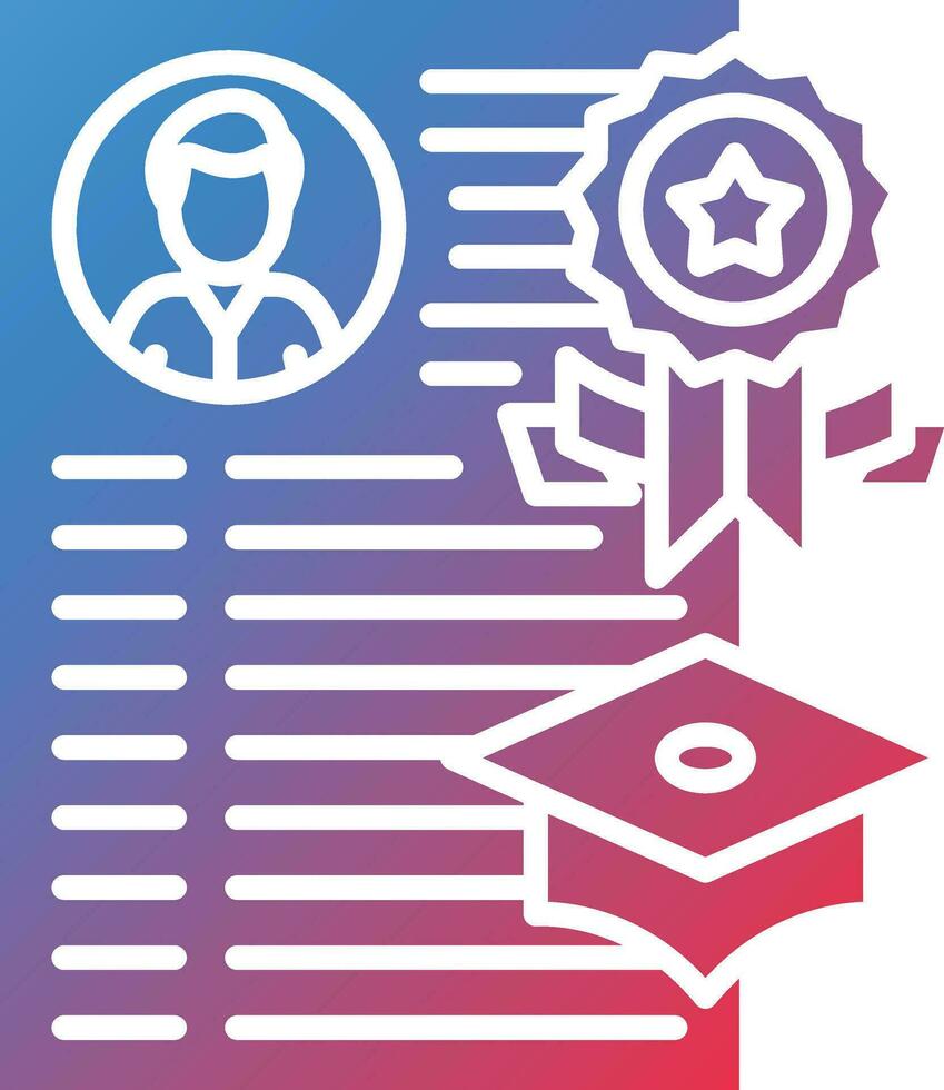 Academic Record Vector Icon