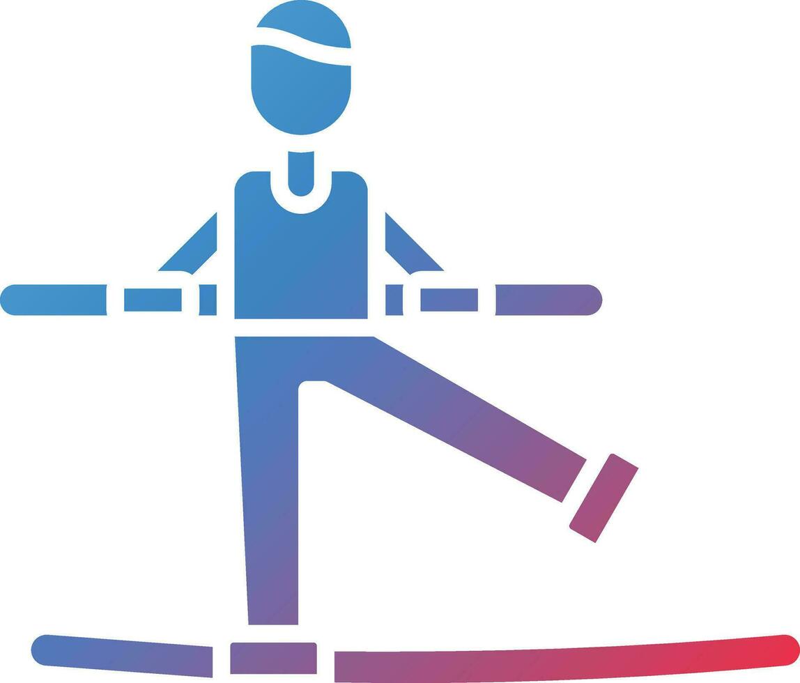 Tightrope Walker Vector Icon