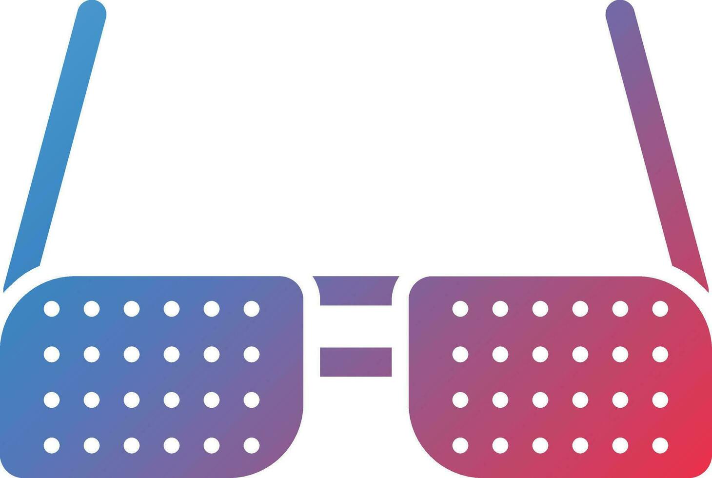 Pinhole Glasses Vector Icon