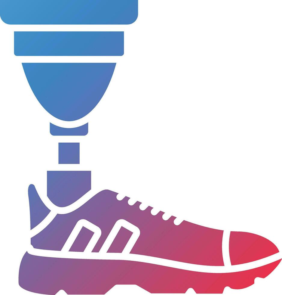 Prosthetic Leg Vector Icon