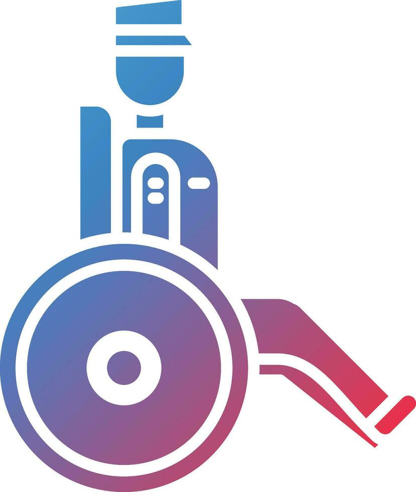 Veteran In Wheelchair Vector Icon