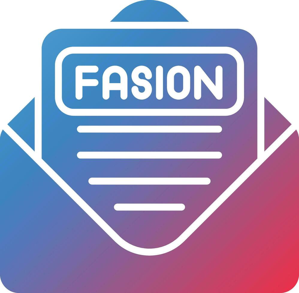 Fashion Newsletter Vector Icon