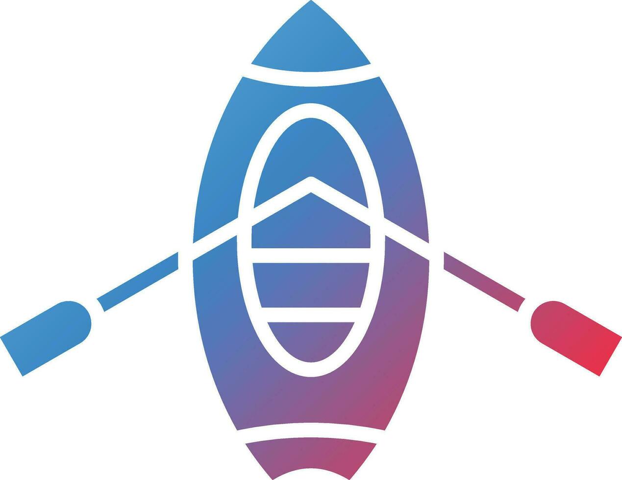 Kayaking Vector Icon