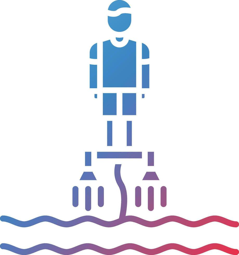 Flyboarding Vector Icon