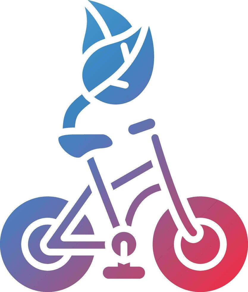 Riding Bicycle Vector Icon