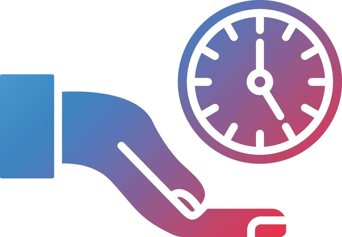 Time Saving Vector Icon