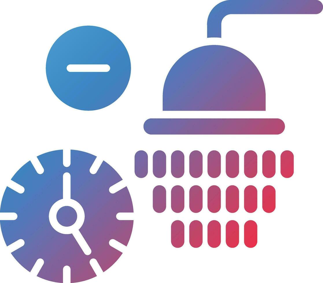 Short Shower Vector Icon