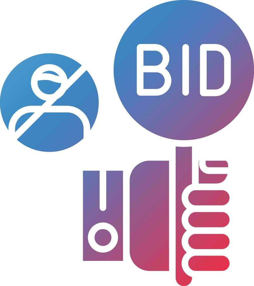 Absentee Bid Vector Icon