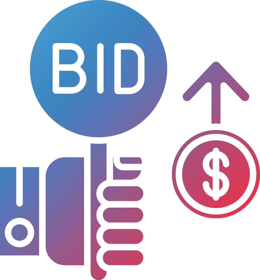 Bid Increment Vector Icon