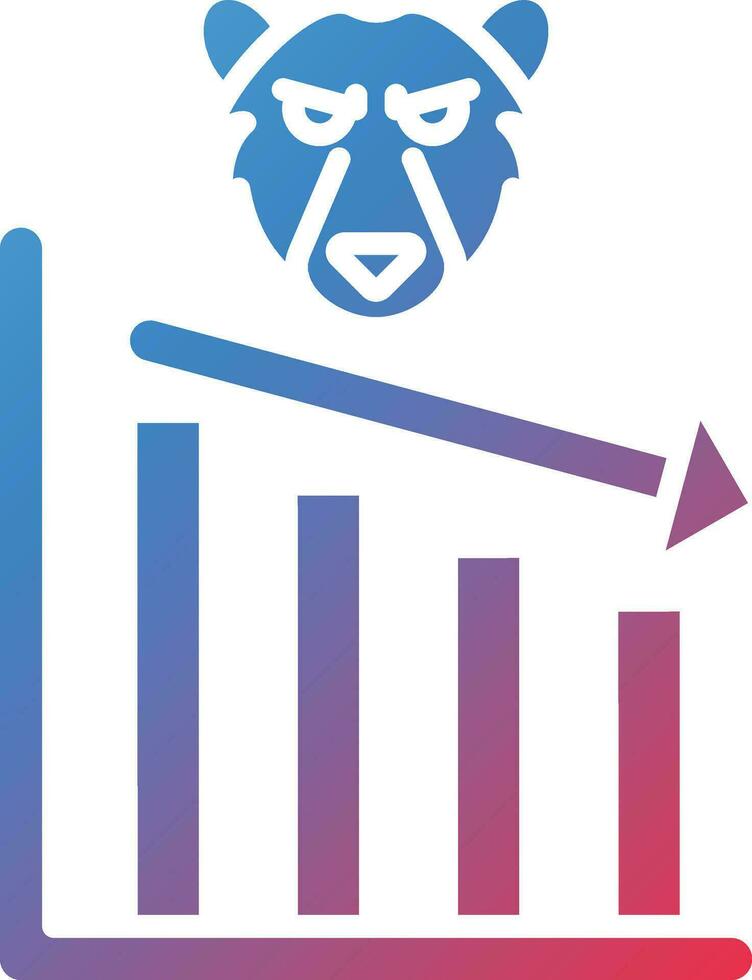 Bear Market Vector Icon