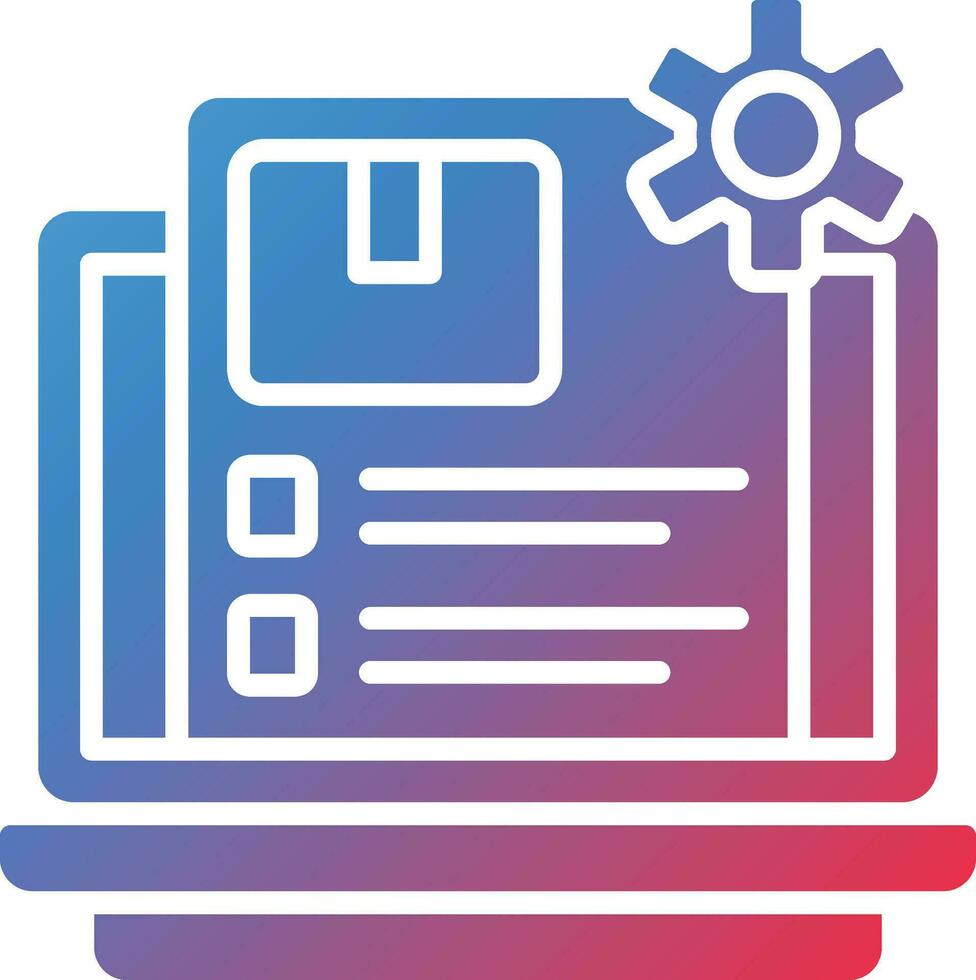 Content Management System Vector Icon