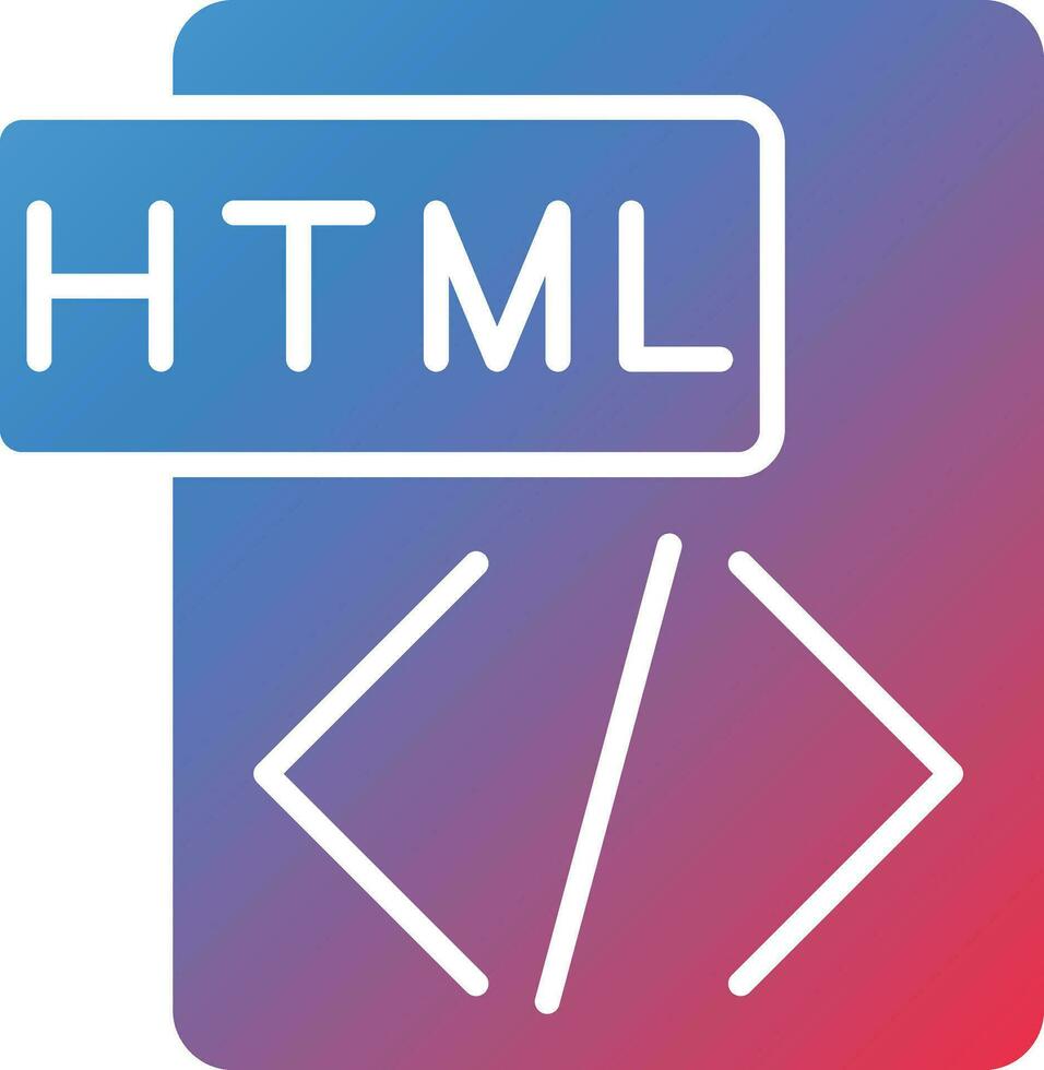 icono de vector html