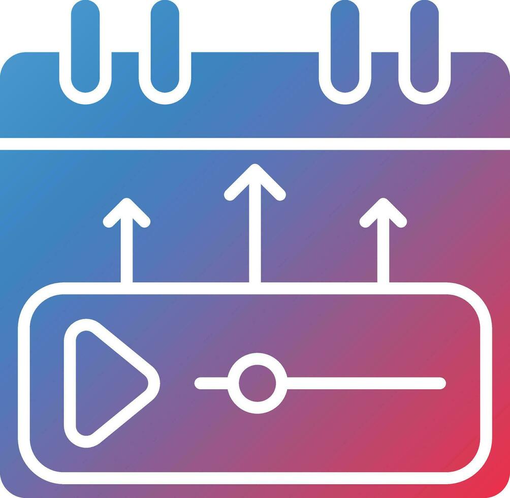 Content Calendar Vector Icon