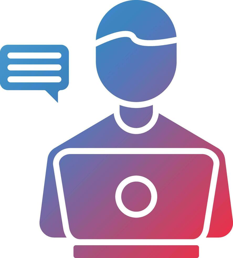 Blogger Vector Icon