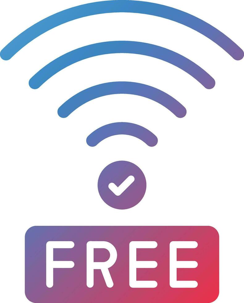 icono de vector wifi gratis