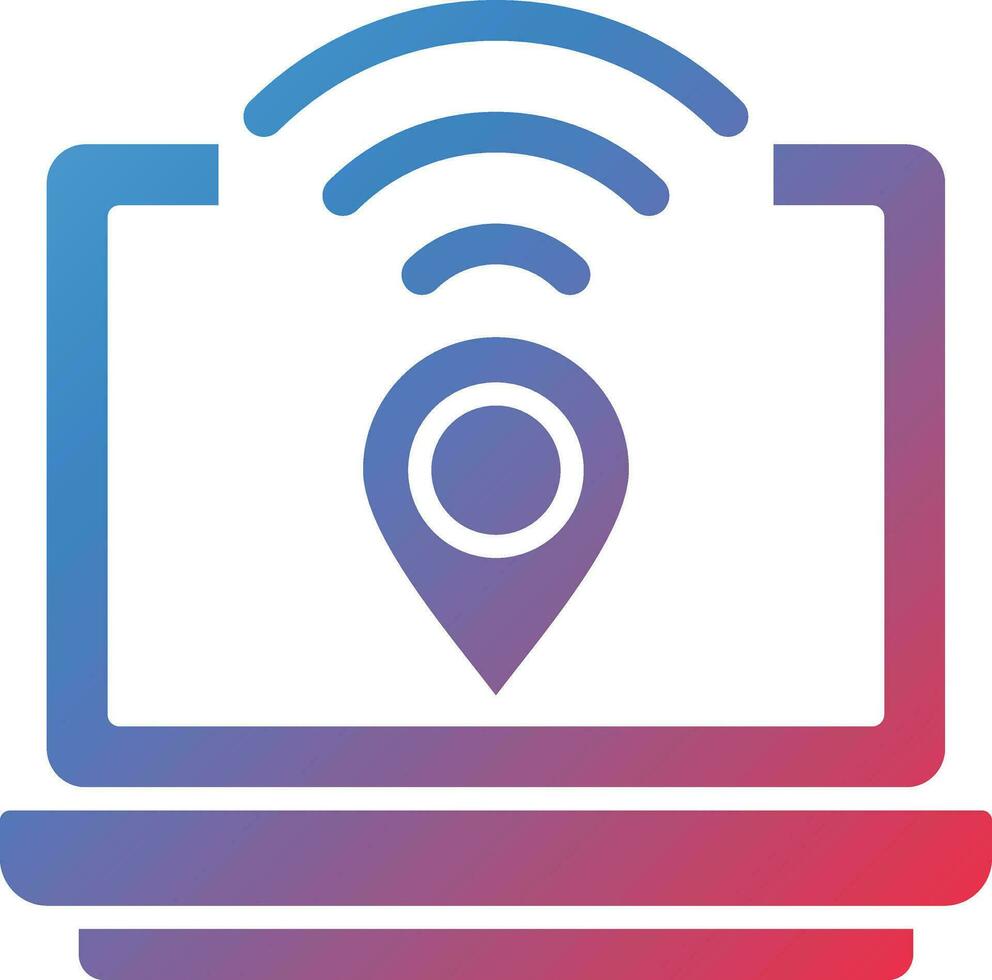 Digital Nomad Hub Vector Icon
