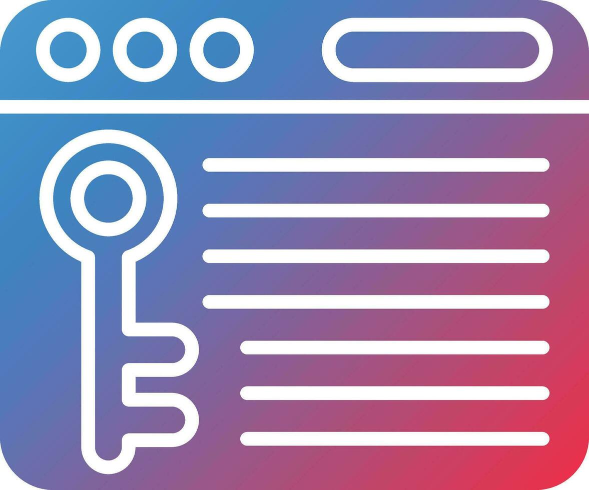Keyword Density Vector Icon