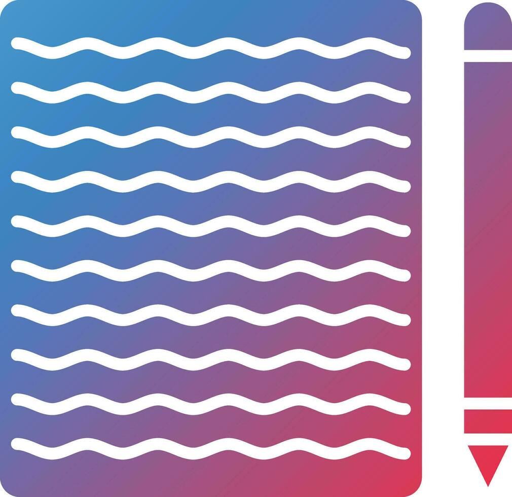 Handwritten Notes Vector Icon