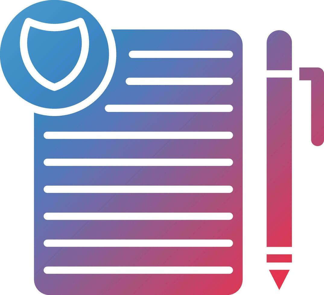 Privacy Policy Template Vector Icon