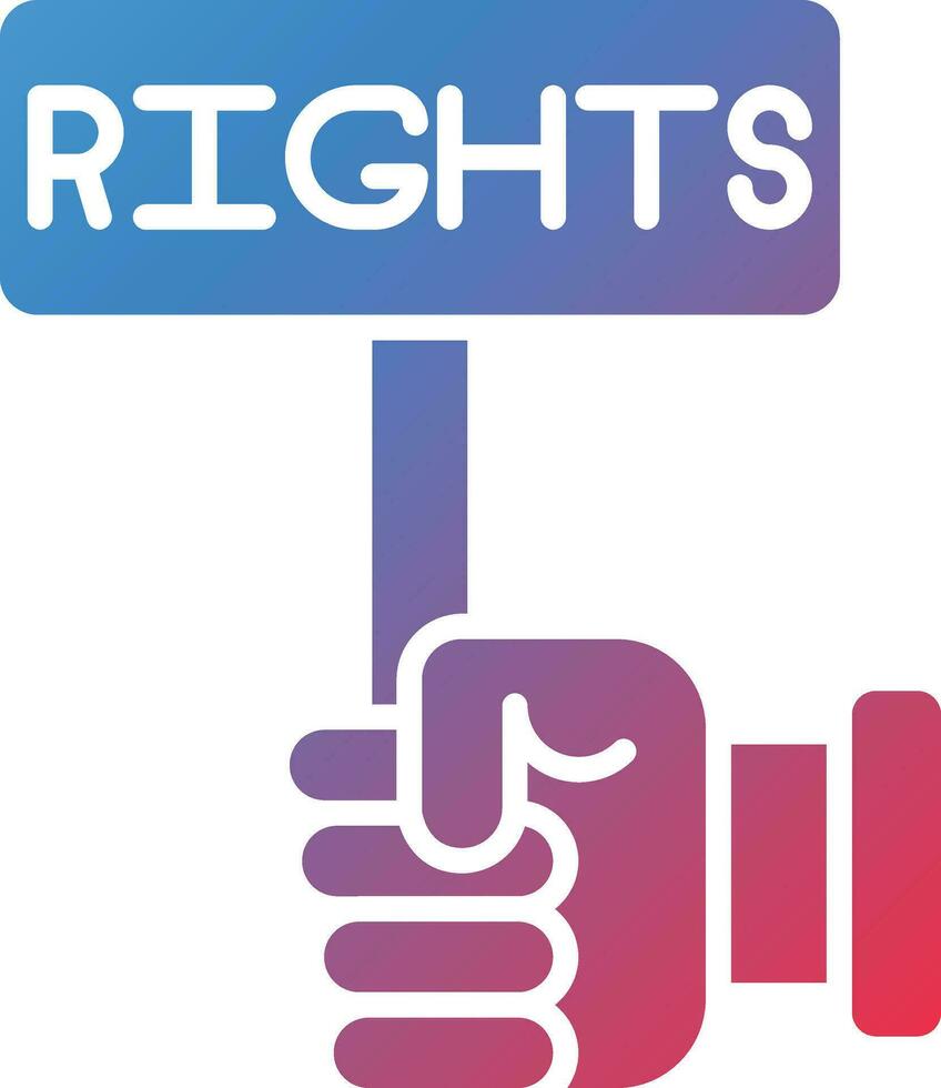 Right To Object Vector Icon