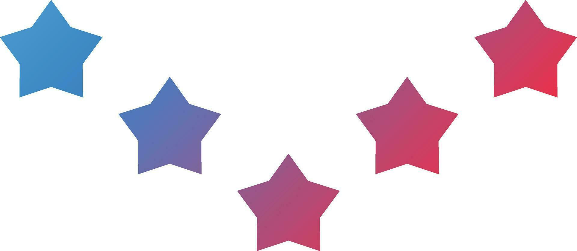 5 Stars Vector Vector Icon