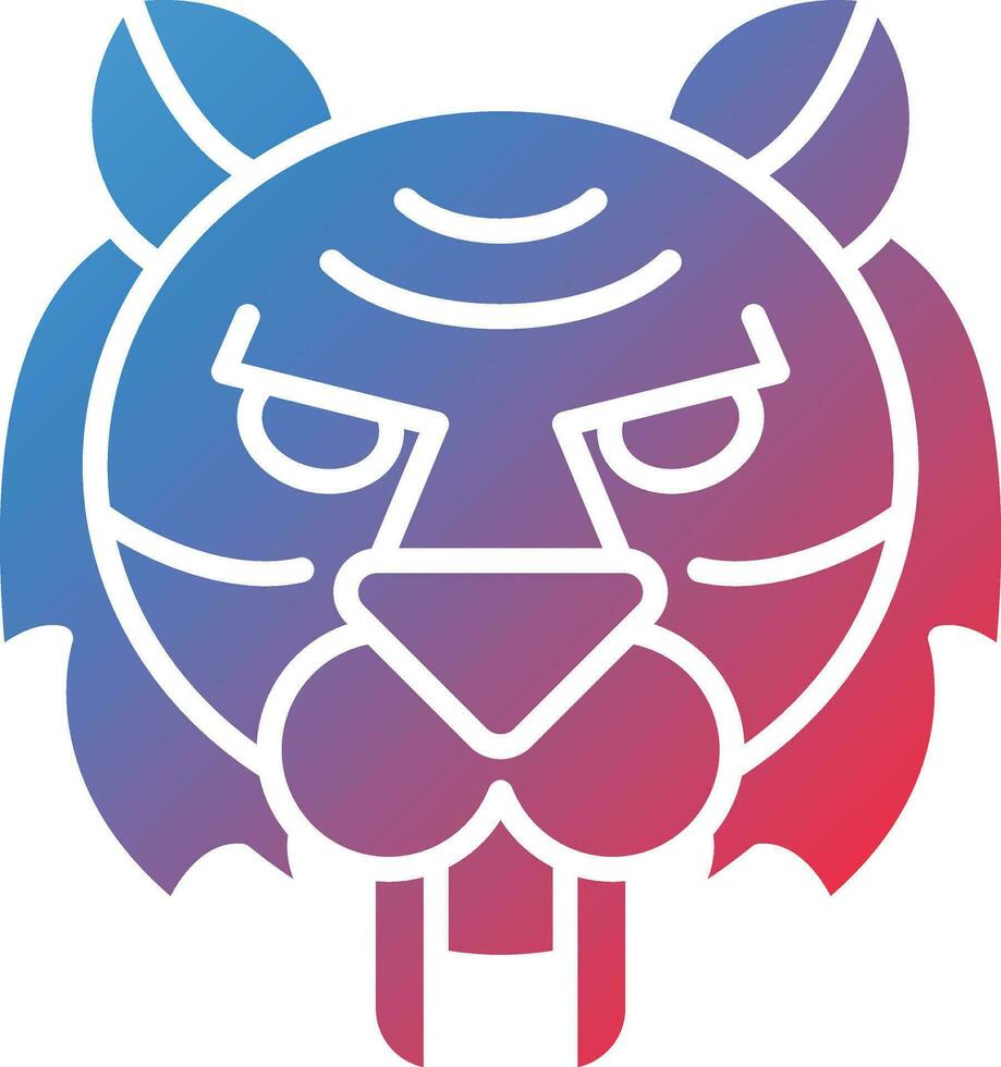 Saber Toothed Tiger Vector Vector Icon