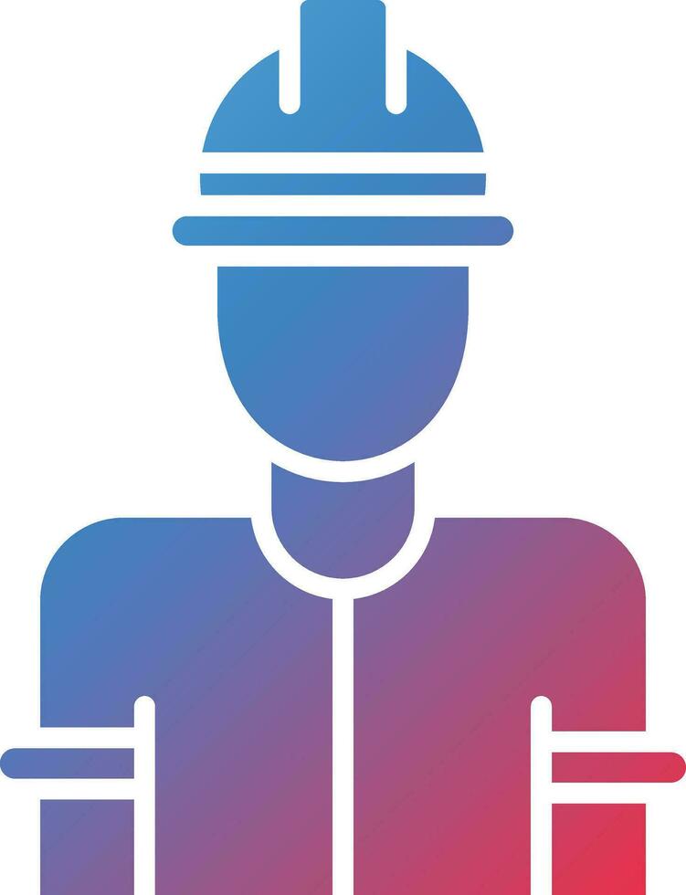 Factory Worker Man Vector Icon