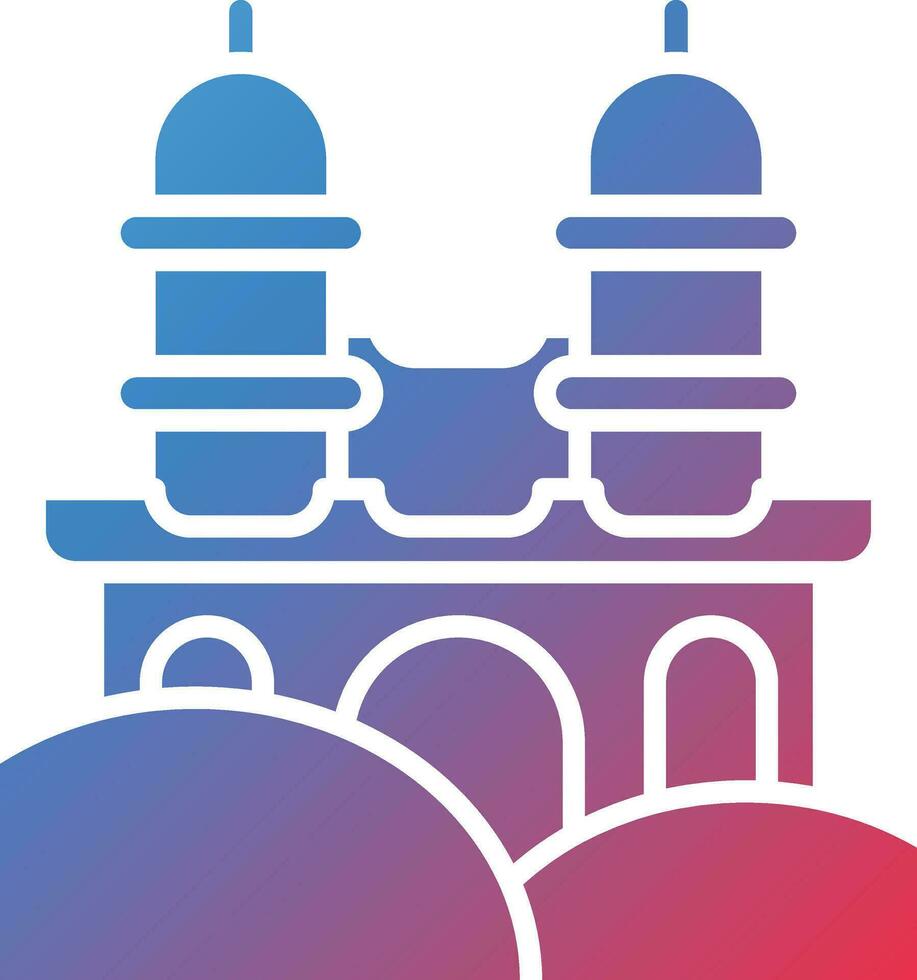 Desert Temple Vector Icon