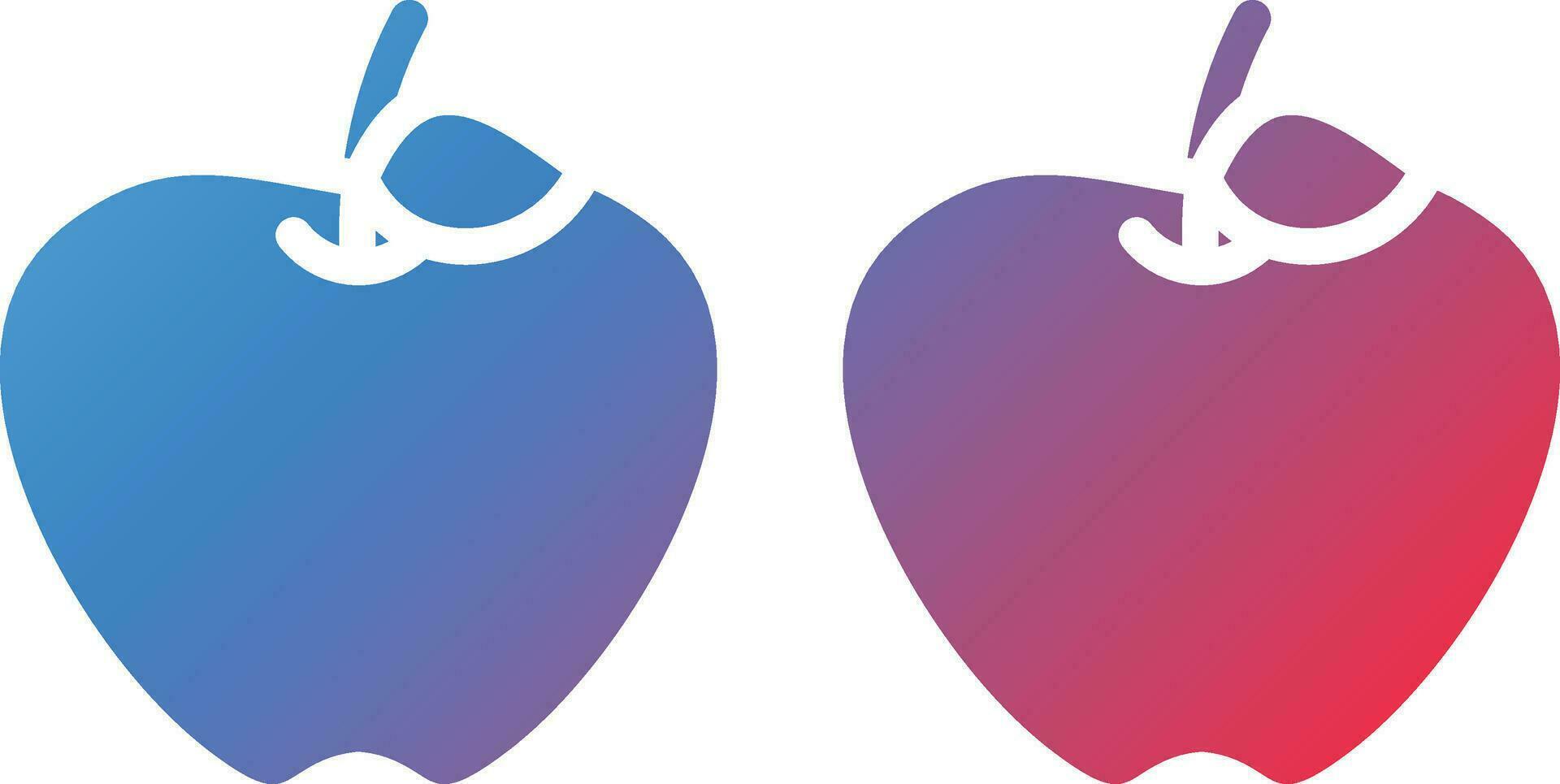 icono de vector de manzanas