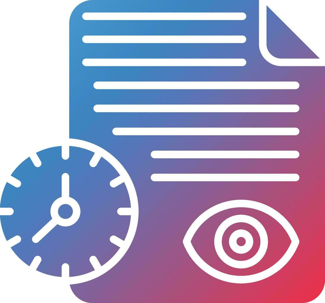 Real Time Monitoring Vector Icon